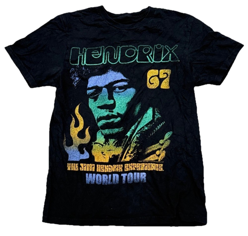 Jimi Hendrix 67 World Tour Tee Shirt Men’s Size Medium Black The Experience