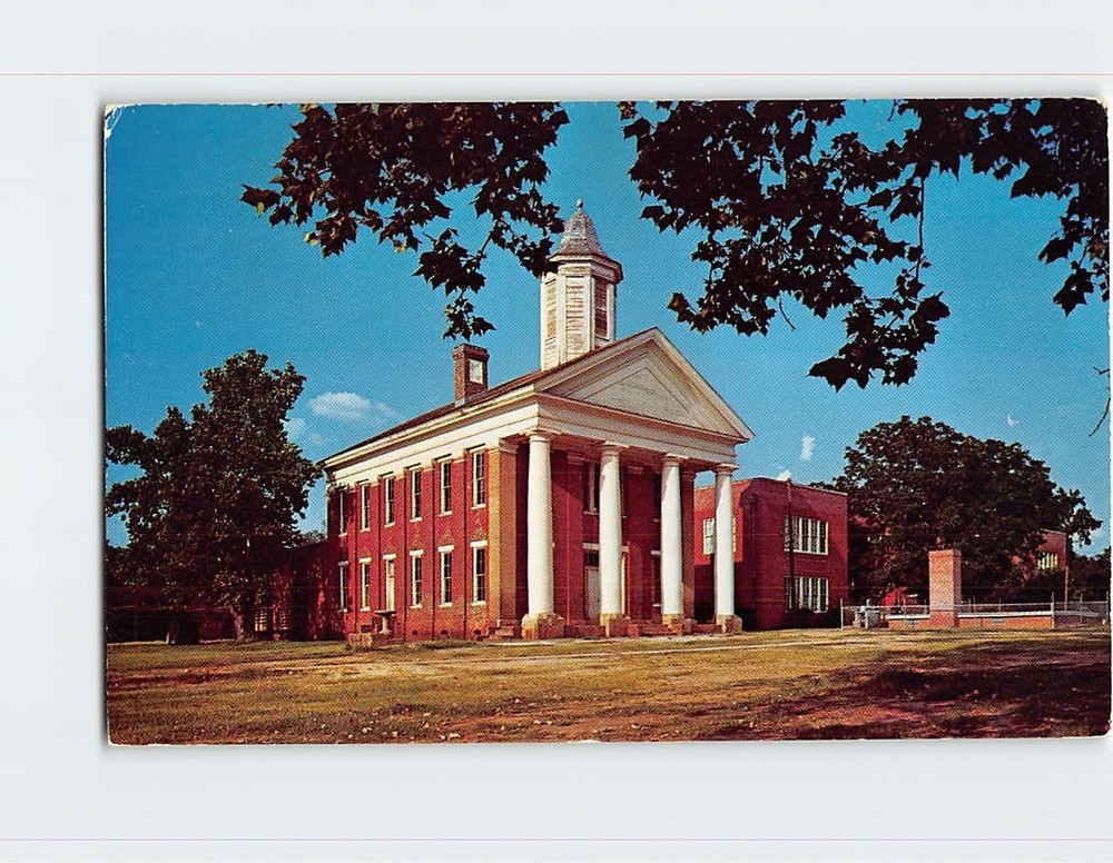 Postcard First College In Texas 1845 