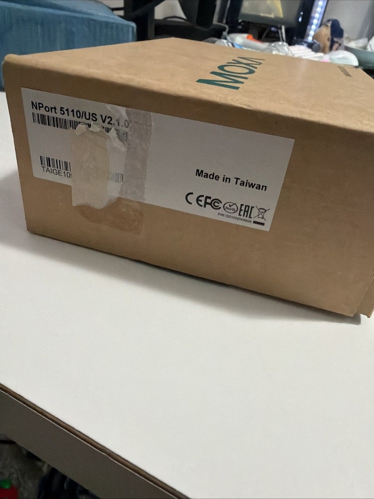 Moxa 5110/US V2.1.0 NPort Serial Device Server 309501000433 6A-061WP12