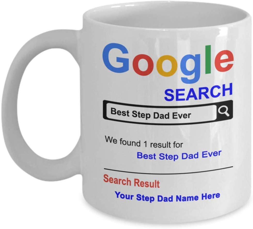 Personalized Step Dad Mug Best Step Dad Ever Coffee Cup Customized Name Step Dad
