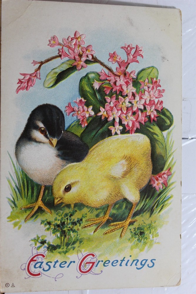 Easter Greetings Postcard Old Vintage Card View Standard Souvenir Postal Post PC