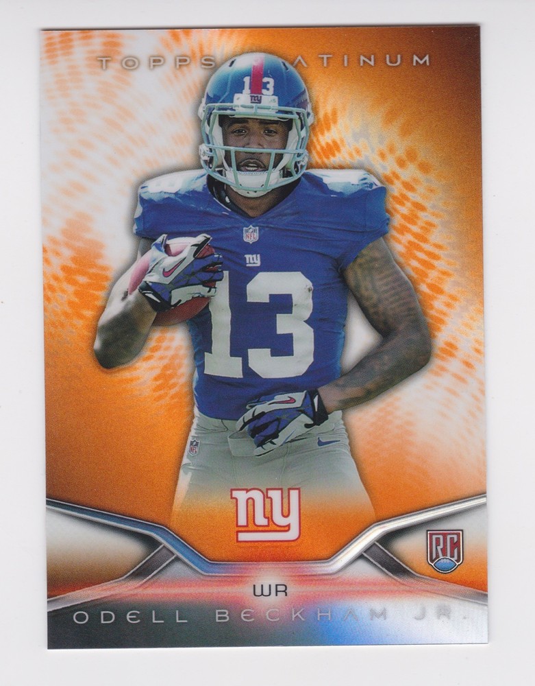 2014 Topps Platinum RC Rookie Oragne Refractor #117 Odell Backham Jr. Giants