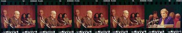 Photo:Washington DC 1999 Jesse Helms Kosovo War Senate Hearing Albright