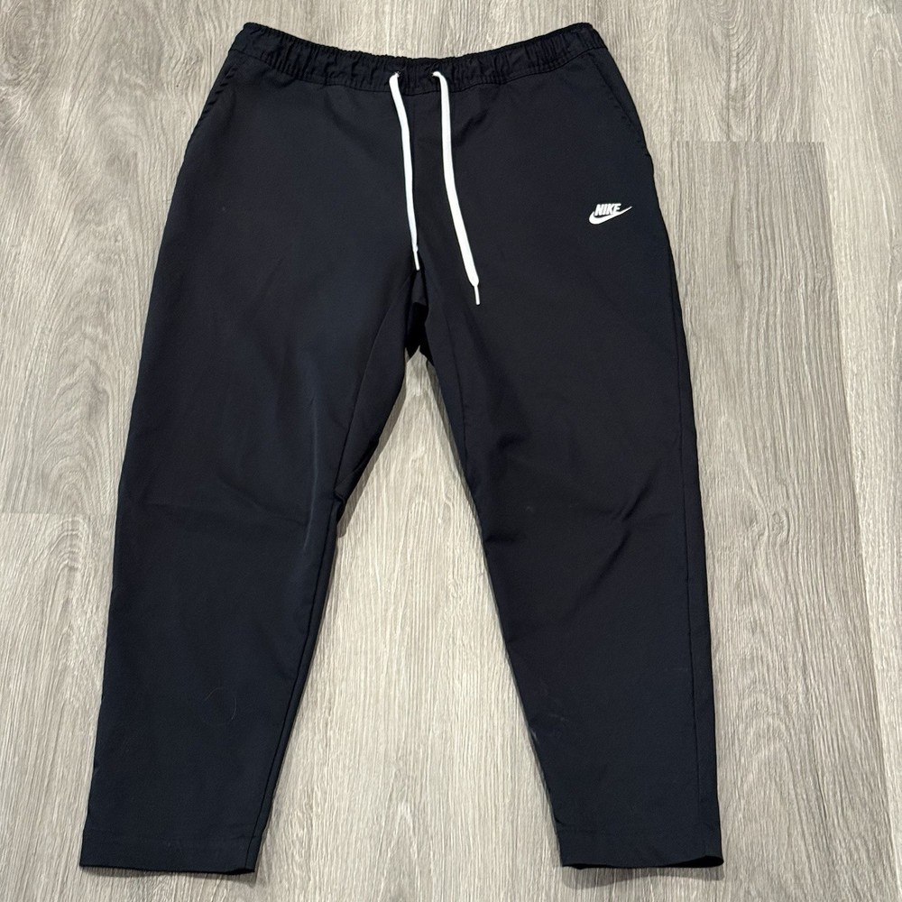 Nike Pants Mens XL Club Woven Tapered Black Jogger Drawstring DX0623-010