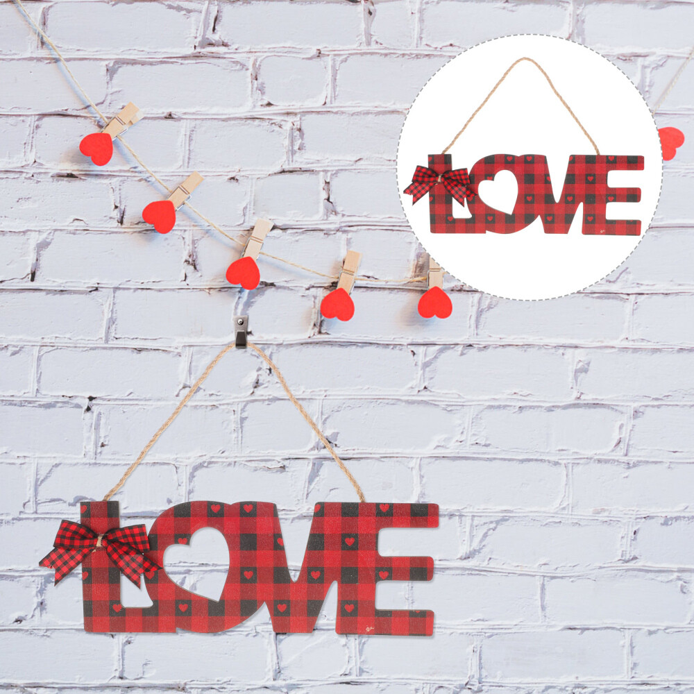 Valentines Day Party Decor Front Door Signs Love Pendant Office Decoration