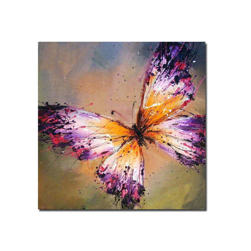 Abstract Art Butterfly Oil Painting On Canvas Hand Painted Wall Art Painting