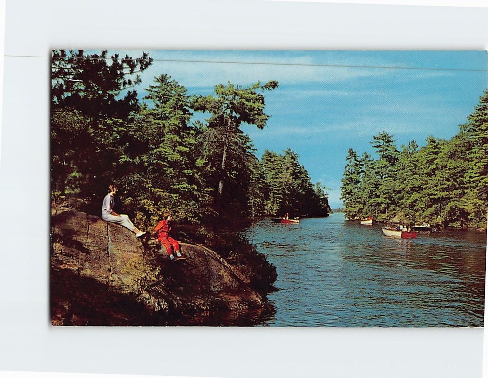 Postcard Paradise Bay on Lake George New York USA