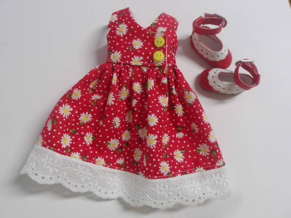 Ruby Red Fashion Friends Siblies Outfit, Dress & Shoes for 12