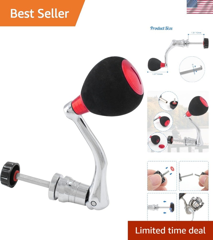 Heavy-Duty Fishing Spinning Reel Handle - Anti-Slip EVA for Efficient Casting