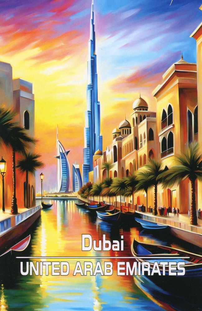 Dubai, United Arab Emirates, Burj Khalifa (Address Side Blank) --New POSTCARD