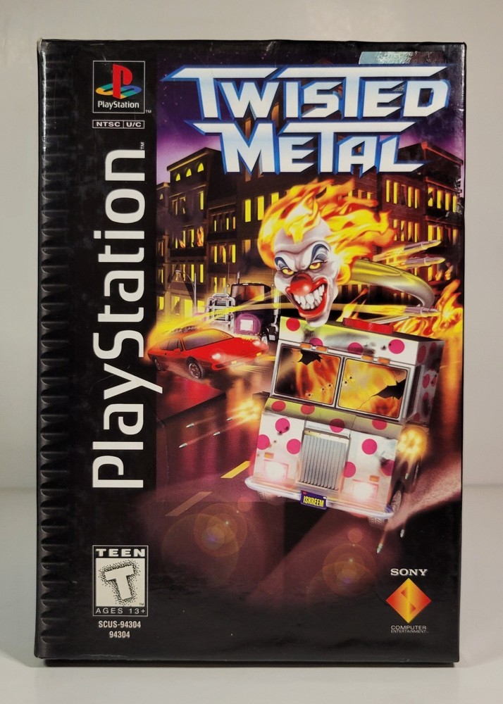 Twisted Metal (Sony PlayStation 1 PS1, 1995) Long Box No Manual
