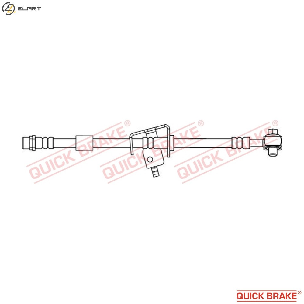 BRAKE HOSE 58.856X FOR VAUXHALL ZAFIRA/Mk/III ASTRA/VI CASCADA/Convertible 1.2L