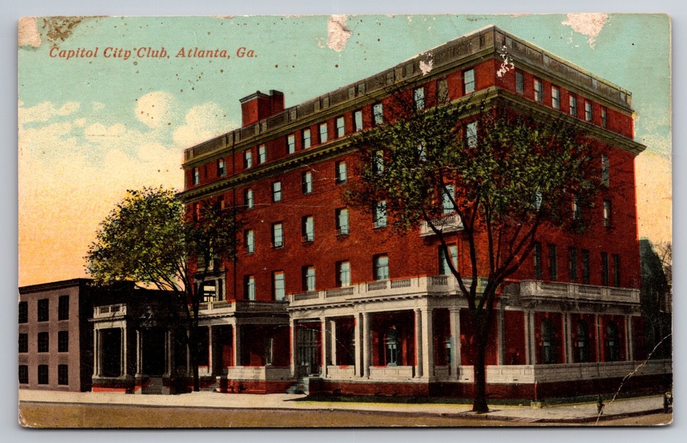 Capitol City Club Atlanta Georgia GA c1910 Postcard