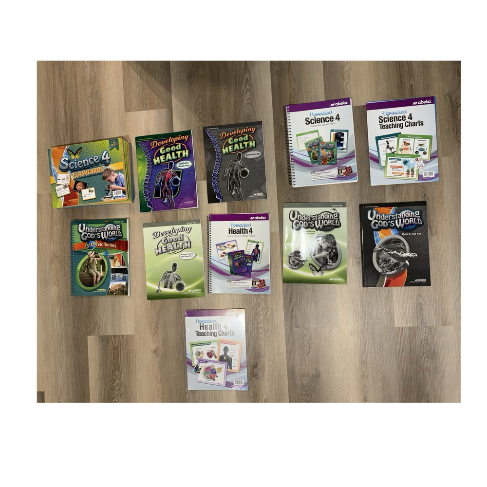 Abeka - 4th Grade Science & Health - COMPLETE TEACHER SET - ALL TEACHING CHARTS