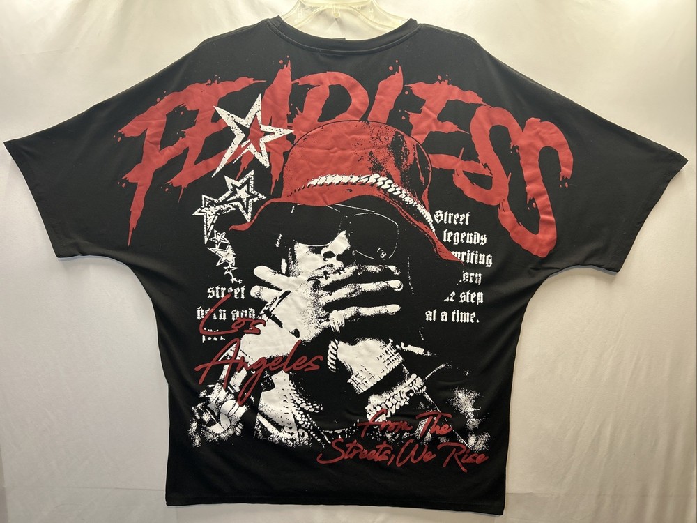 Romwe Fearless Los Angeles Graphic Shirt XL