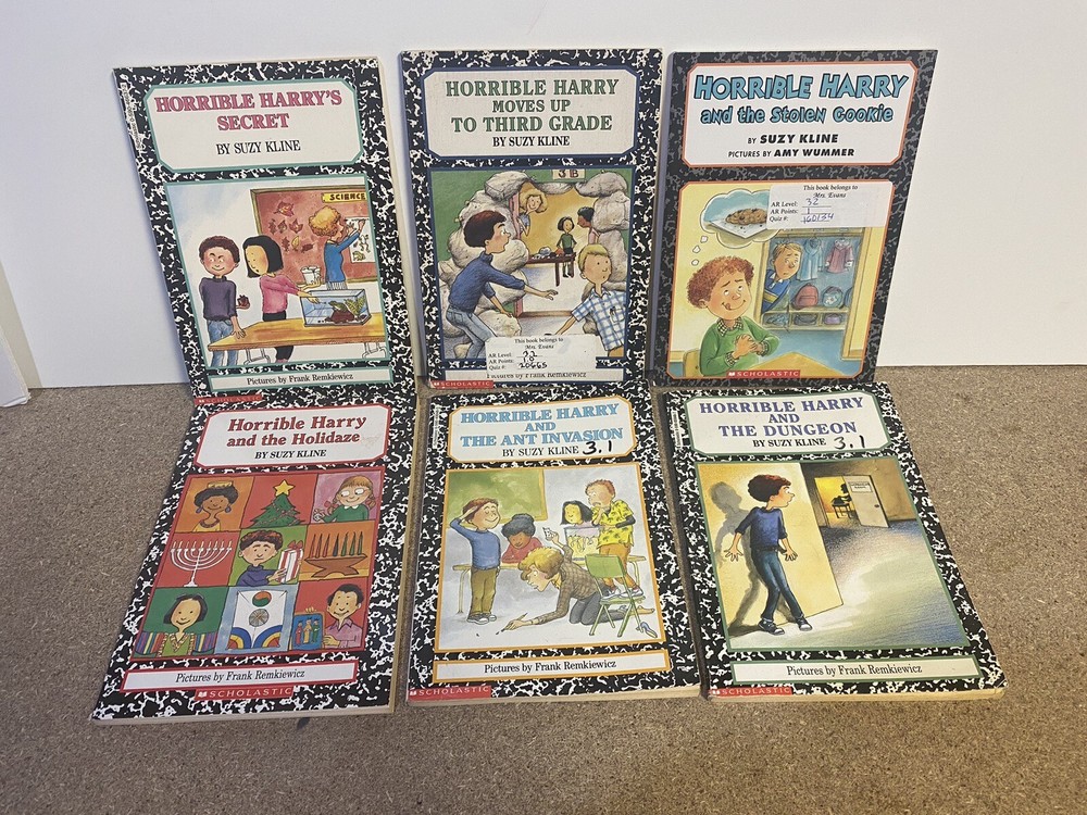 Horrible Harry Lot 6 Children's Books by Suzy Kline RL3 Ages 7-10