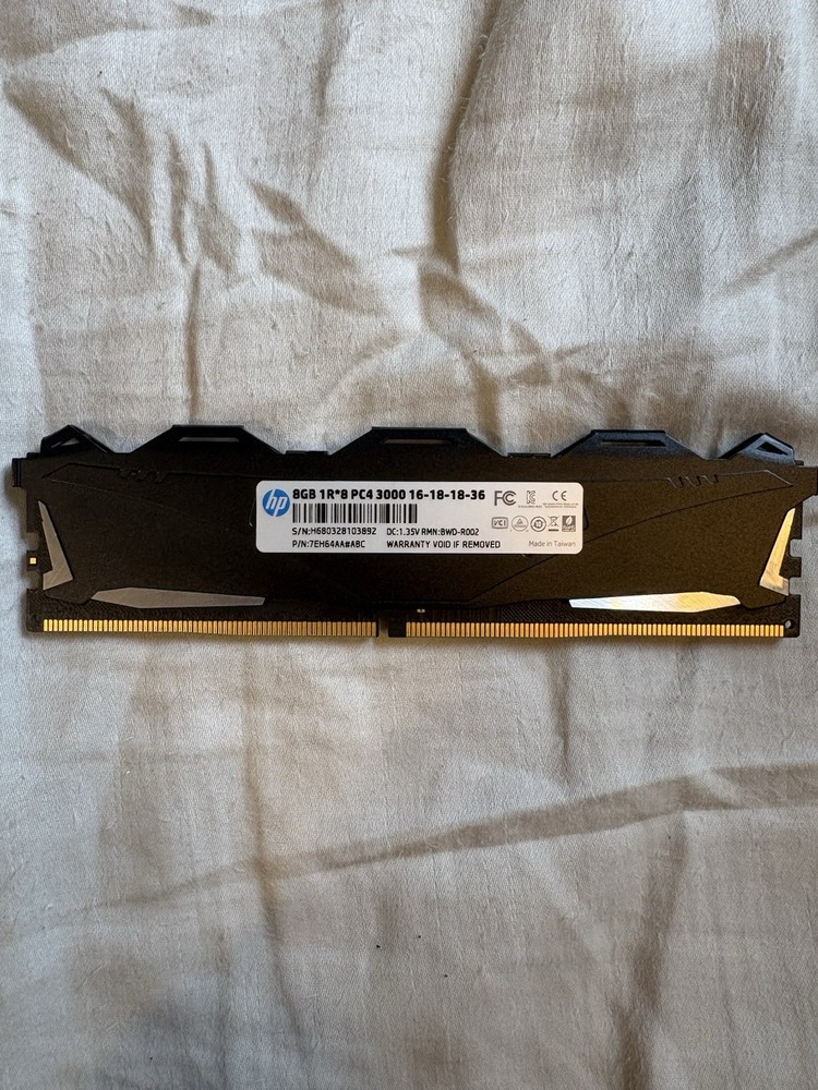 HP 8GB DDR4-3000 CL16 Desktop Gaming RAM 7EH64AA Tested