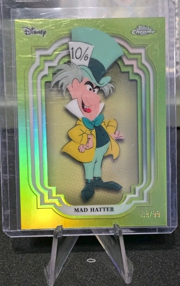 Mad Hatter 2024 Topps Chrome Disney #43 Green Refractor /99