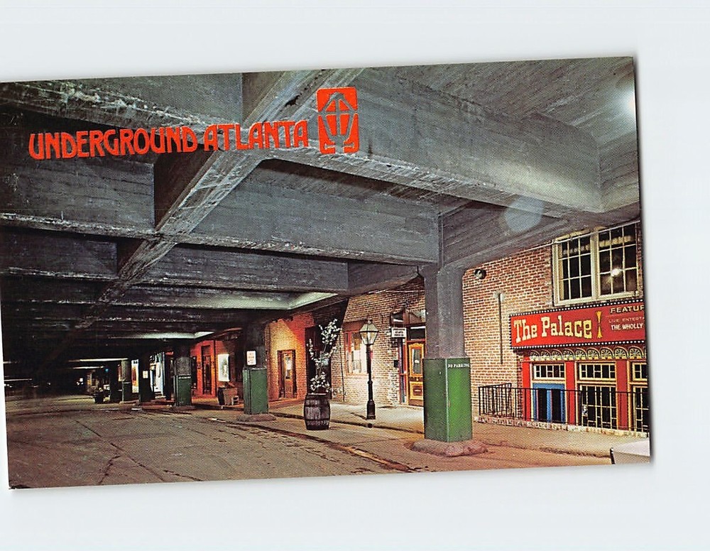 Postcard Underground Atlanta Georgia USA