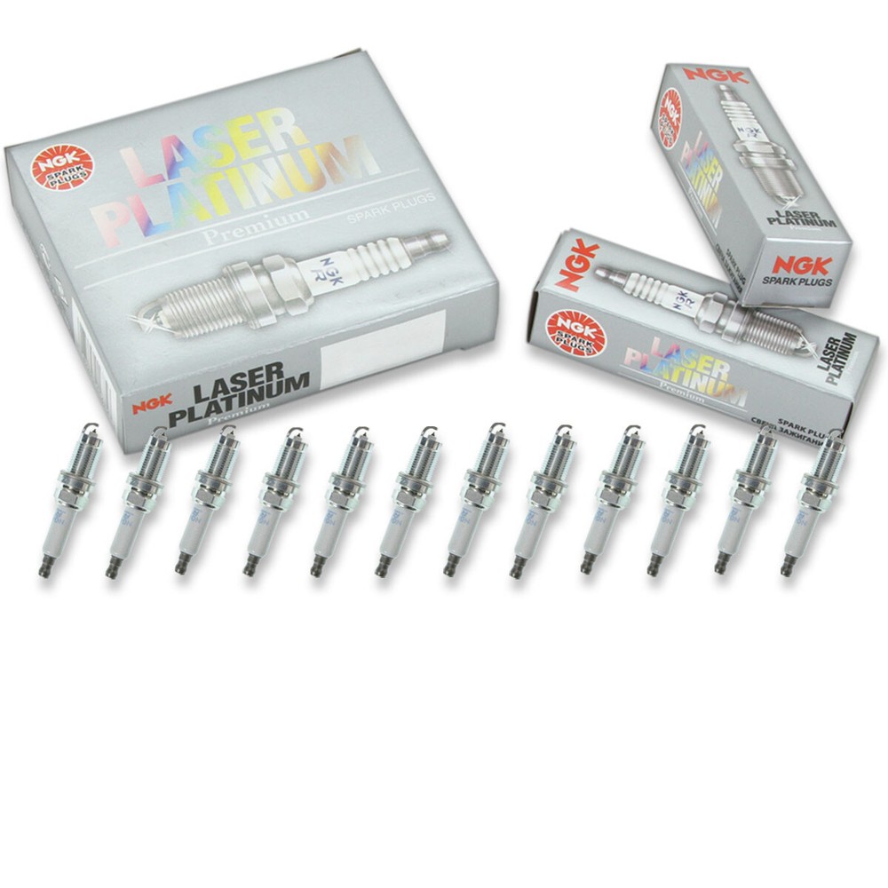 12 pcs NGK Laser Platinum Spark Plugs for 2003-2010 Bentley Continental 6.0L pz