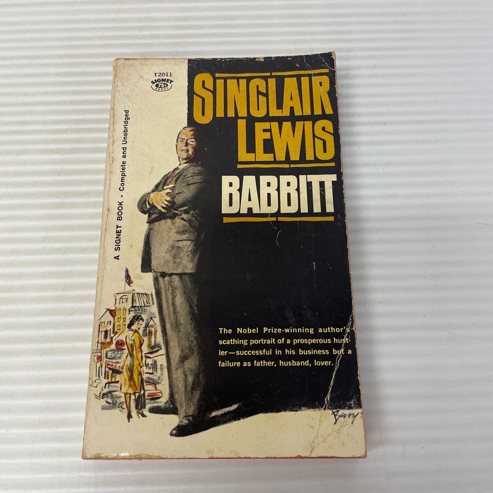 Babbitt Historical Fiction Paperback Book by Sinclair Lewis from Signet 1961