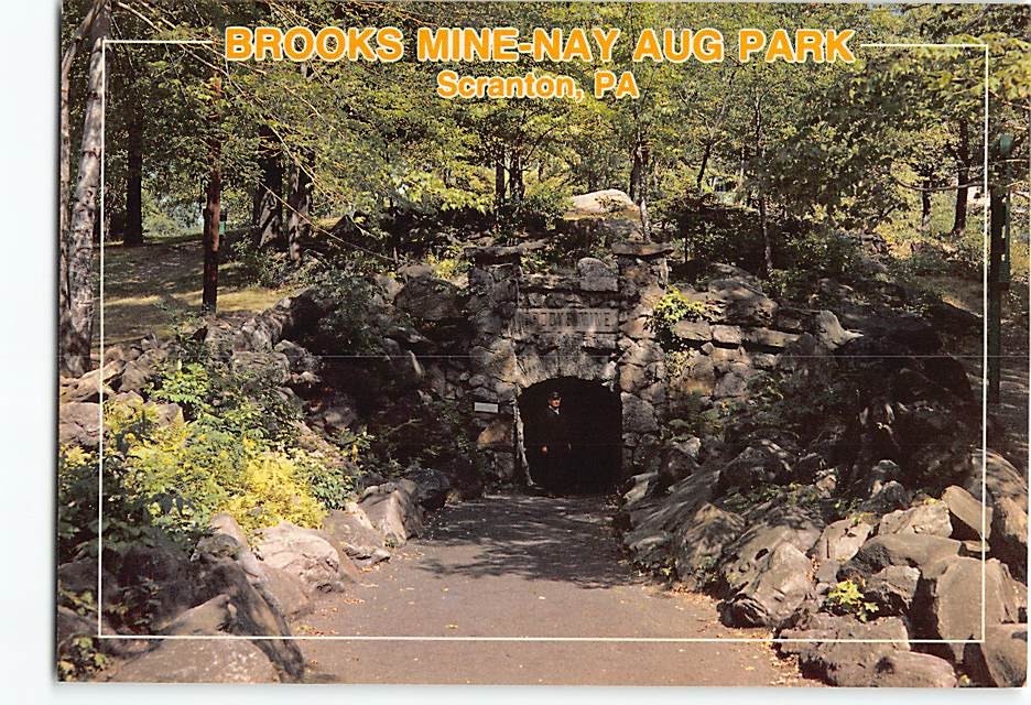 Postcard Brooks Mine Nay Aug Park Scranton Pennsylvania USA