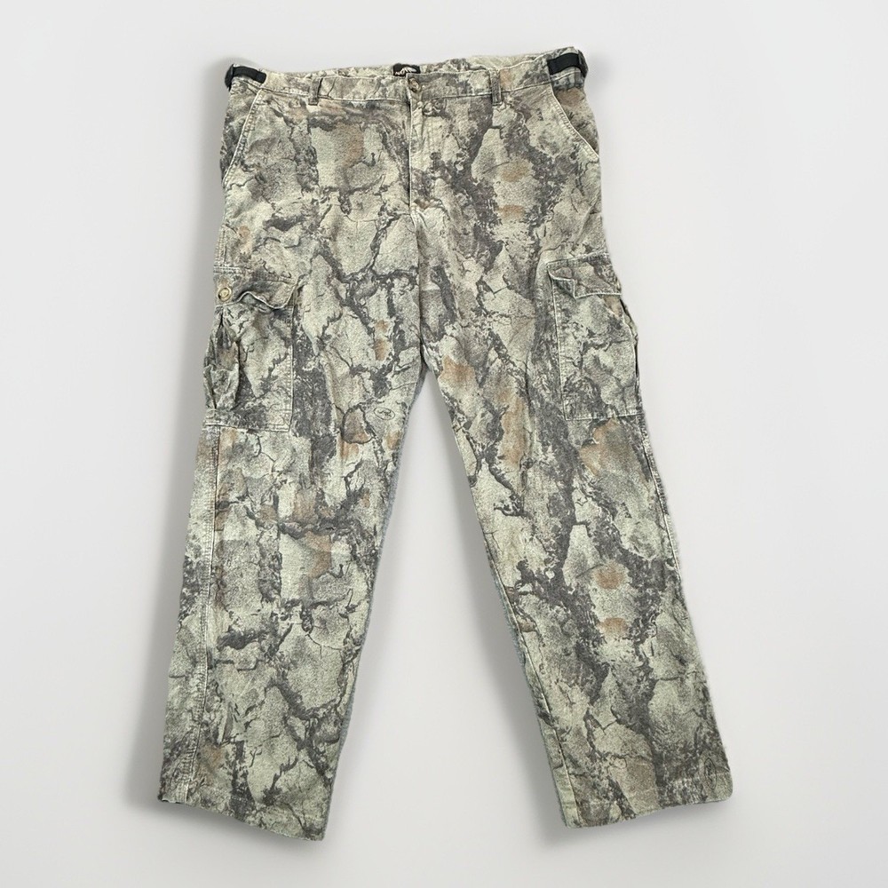 Natural Gear Pants Mens Large Camo Cargo Outdoor Hunting Cotton Lightweight