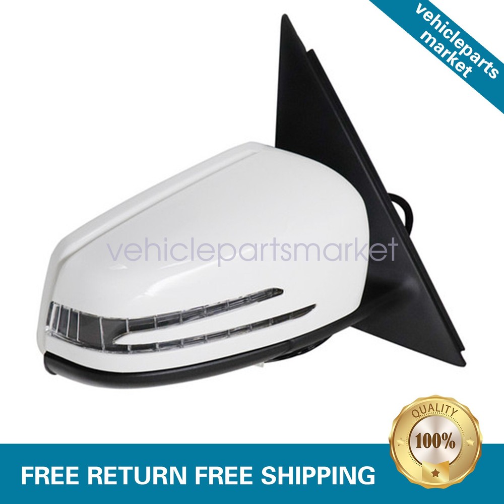 White Right Passenger Side Mirror Fits Mercedes-Benz GLK350 2010-2015 3.5L