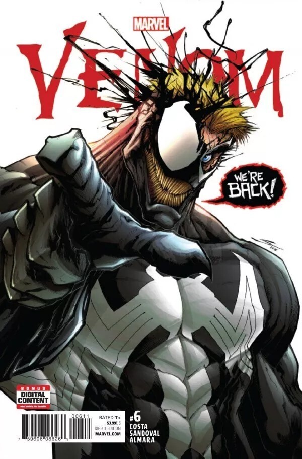 Venom Comic 6 First Print Cover A Gerardo Sandoval 2017 Mike Costa Marvel