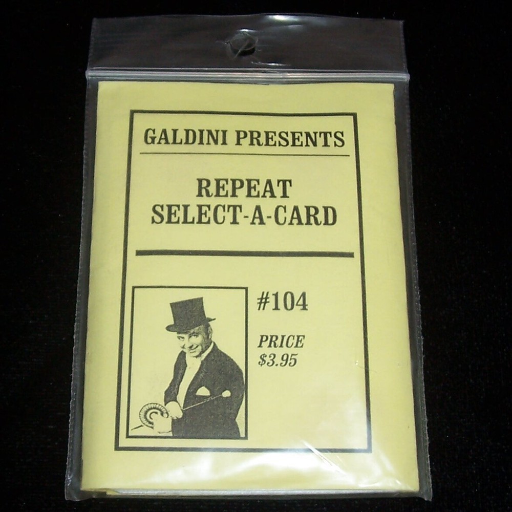 Repeat Select-A-Card by Galdini -  Playing Card Magic Trick - Bicycle Cards