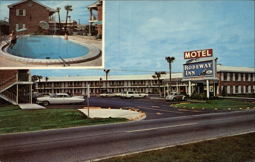 Rodeway Inn Jacksonville Florida motel vintage postcard s245