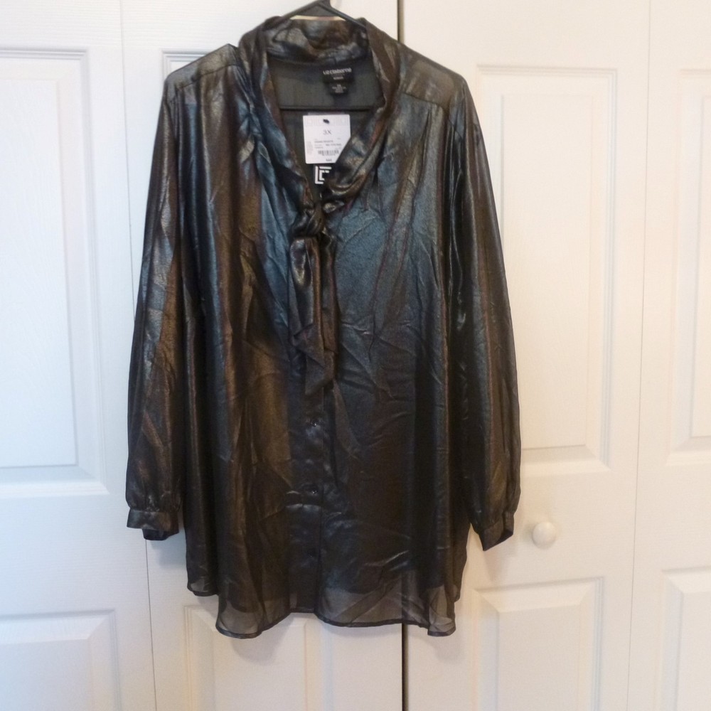 BLOUSE - Liz Claiborne , career woman, Size 3X, Polyester - NWT