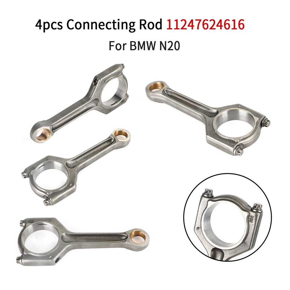 4X High-Performance Connecting Rod 11247624616 for BMW N20B20 Engine Models 320i 328i 420i 520i 528i X4 X5