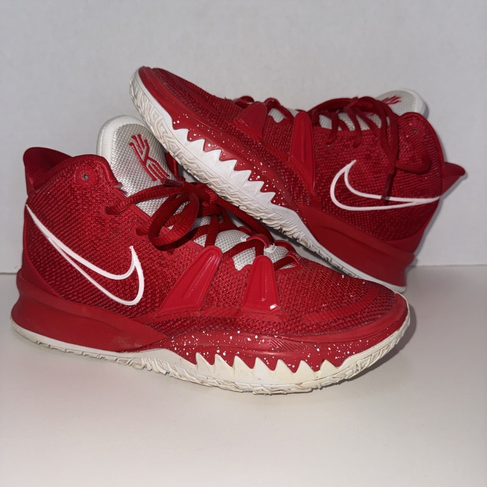 Nike Kyrie 7 TB Men's Basketball Shoes University Red/White, Size 8 pre-owned