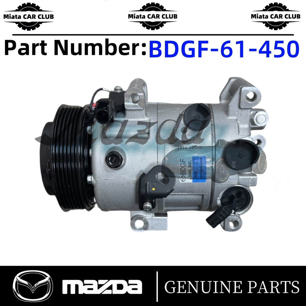 2019-2023 Mazda 3 2.5L A/T OEM AC Compressor BDGF61450