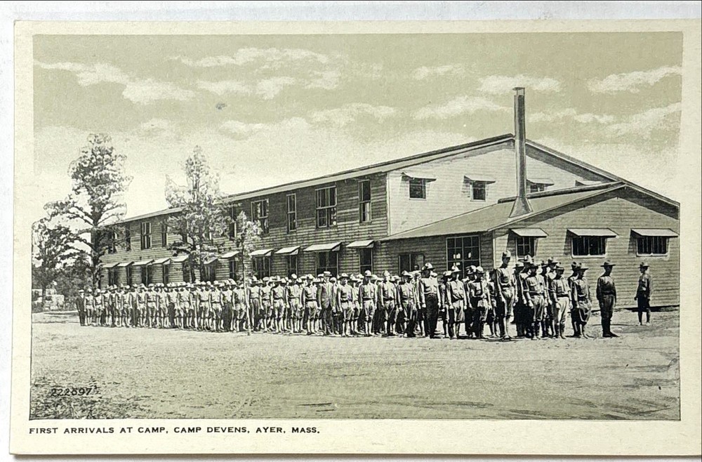 Camp Devens US Army Fort Devens Massachusetts MA Military Vintage Postcard