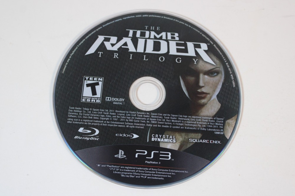 The Tomb Raider Trilogy (Sony PlayStation 3 PS3, 2011) Authentic, disc only