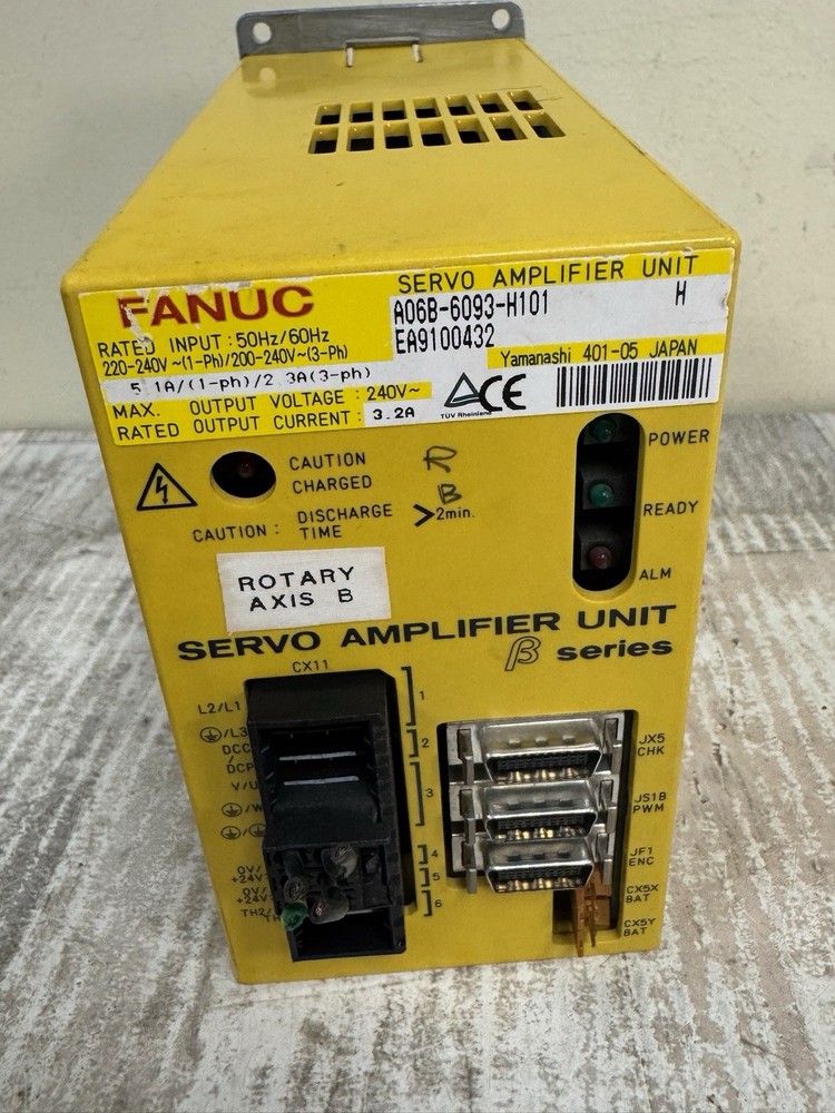 Fanuc A06B-6093-H101 Servo Amplifier Unit 200-240v-ac 240v-ac 3ph - Tested