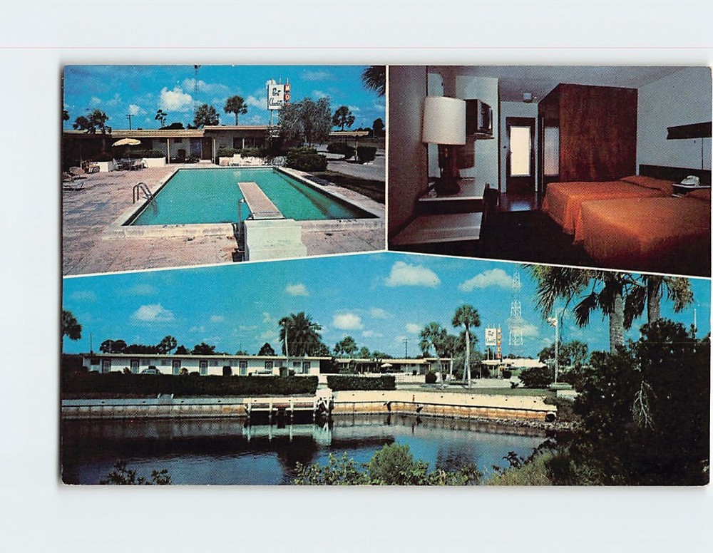 Postcard Port Charlotte Motel Port Charlotte Florida USA
