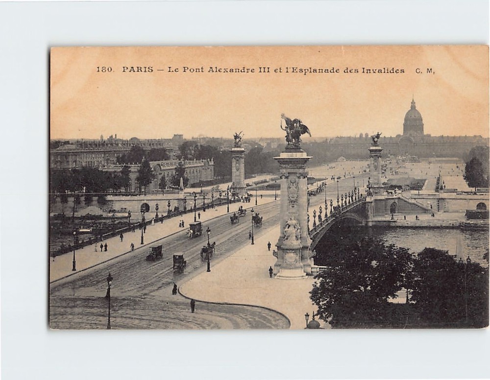 Postcard Le Pont Alexandre III et l Esplanade des Invalides Paris France