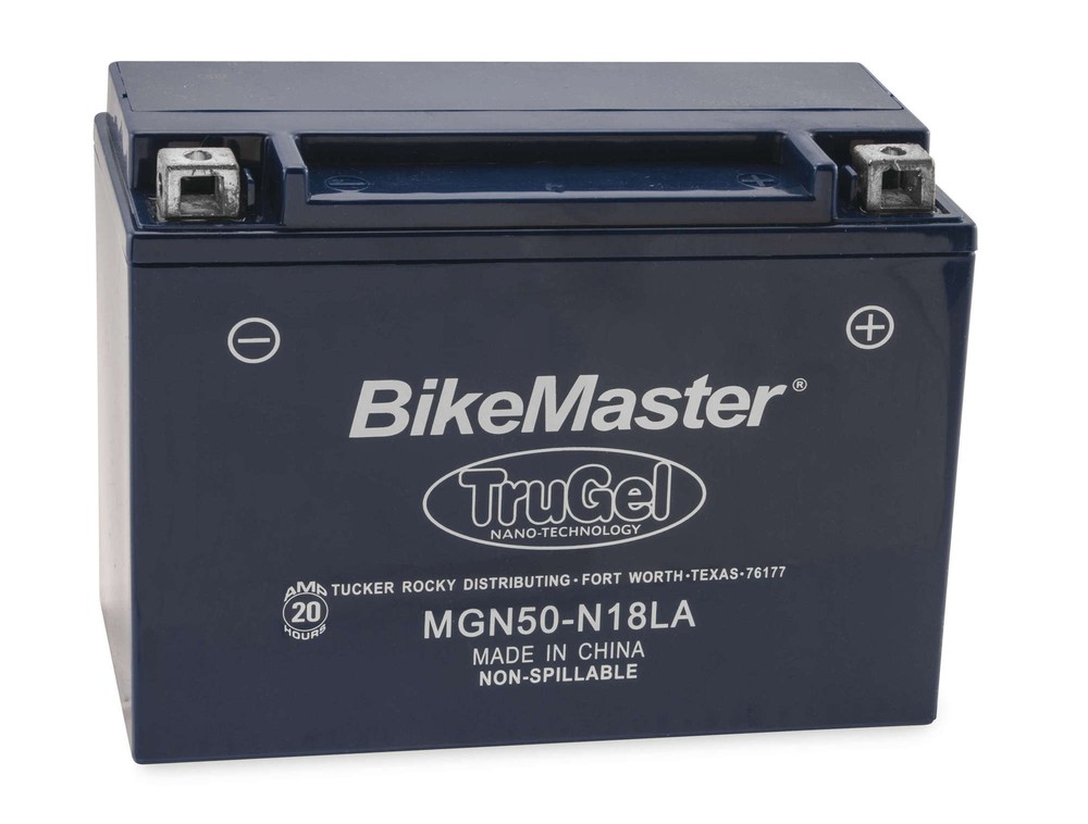 TruGel MGN50-N18LA Gel Cell Battery BikeMaster 780547 Replaces Y50-N18L-A
