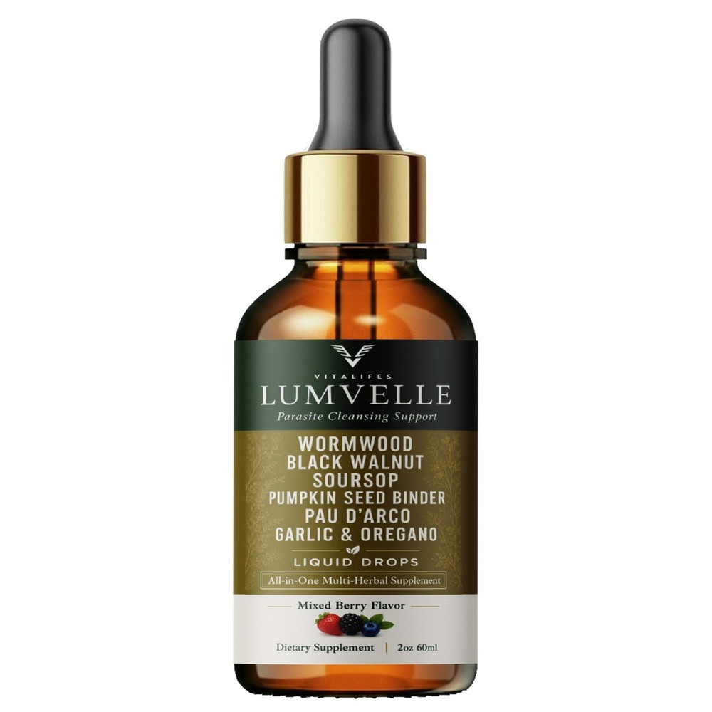 LUMVELLE Wild Harvested Wormwood Herbal Liquid Botanical Supplement Drops