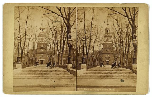 Photo of Stereograph,Rear of Independence Hall,Philadelphia,Pennsylvania,c1890