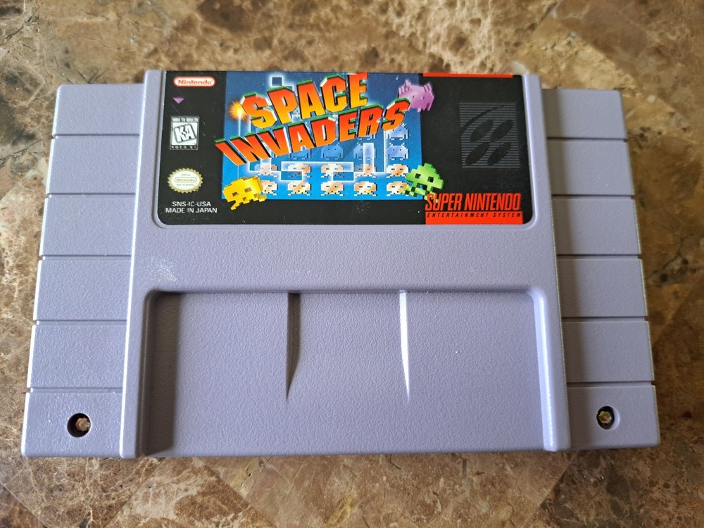 Space Invaders Super Nintendo SNES Authentic Working Free Fast Shipping