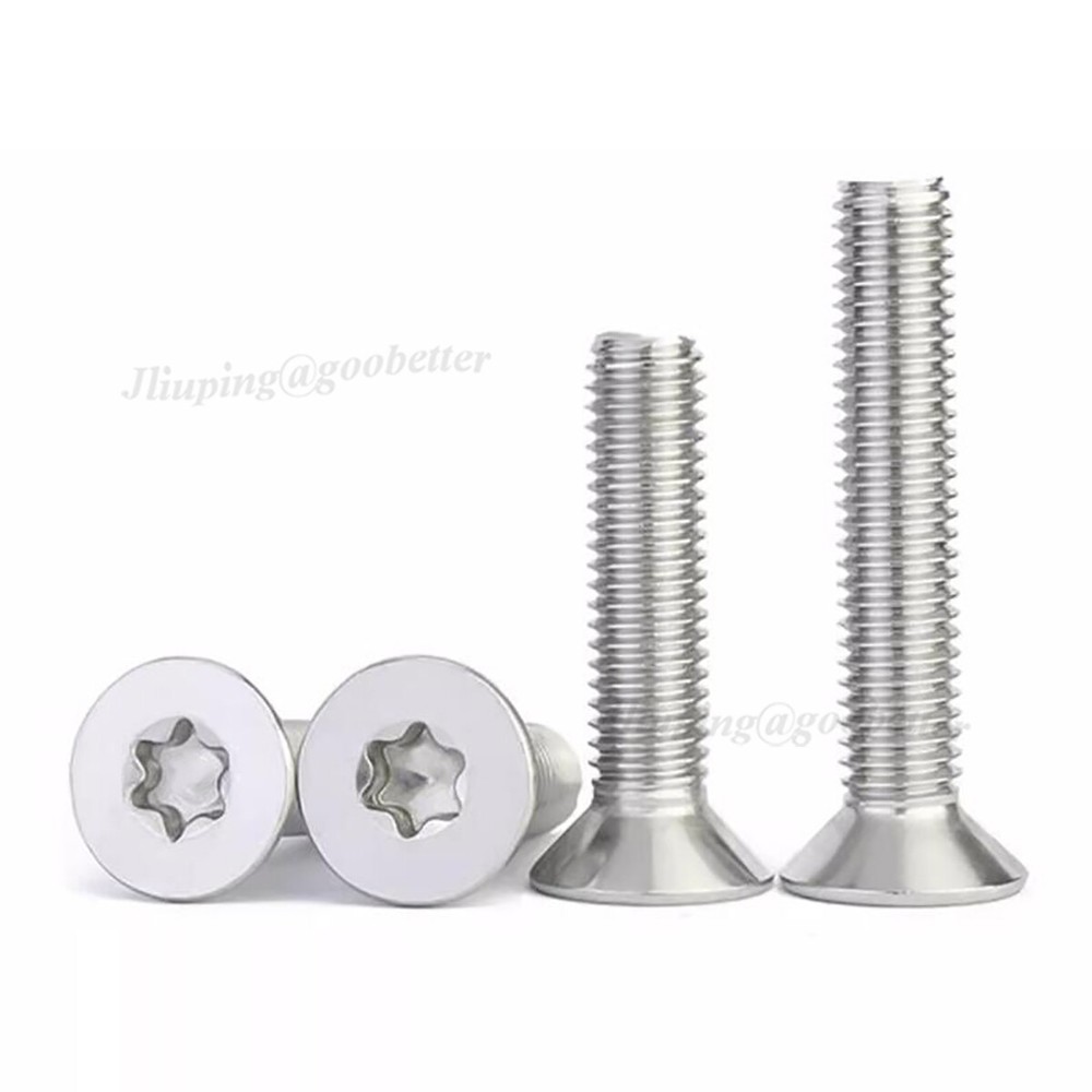 M1.4 to M12 A2 Stainless Steel Torx Countersunk Six Lobe Machine Screws