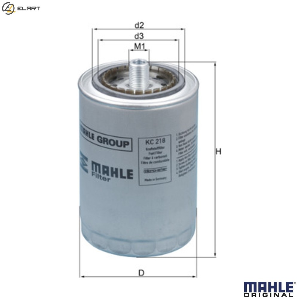 FUEL FILTER KC 218 FOR OM 353.904 5.7L 6cyl