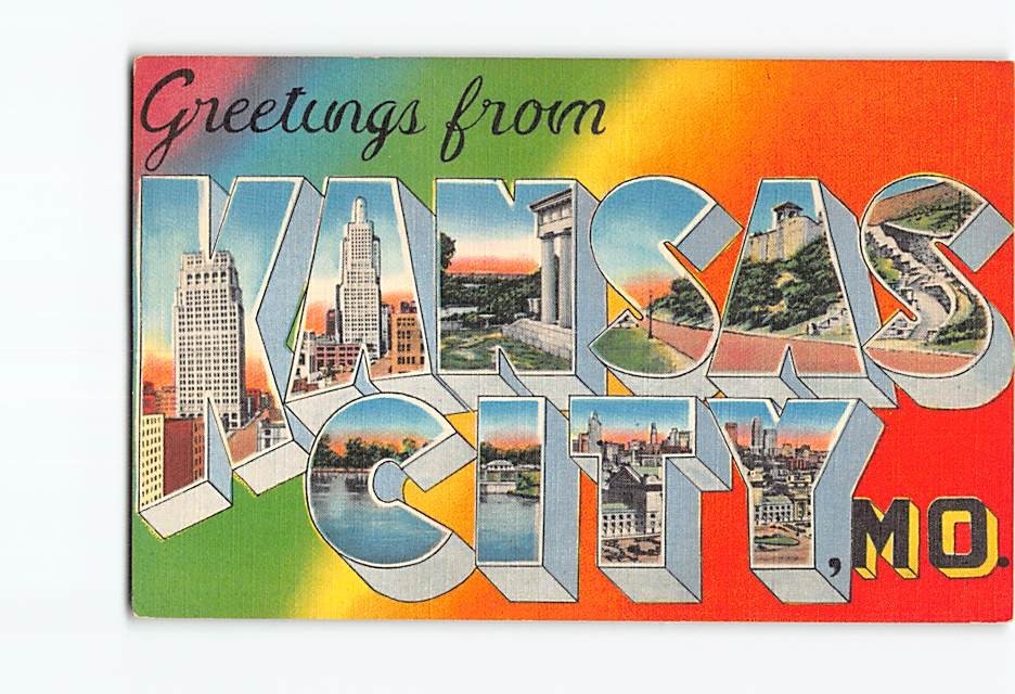 Postcard Greetings from Kansas City Missouri USA