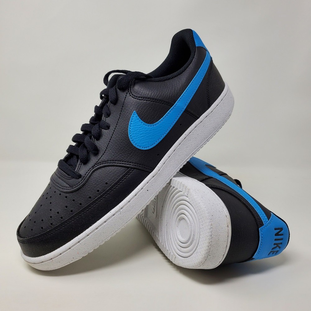 Nike Court Vision Next Nature Low Black Laser Blue Men's Size 11 DH2987-005