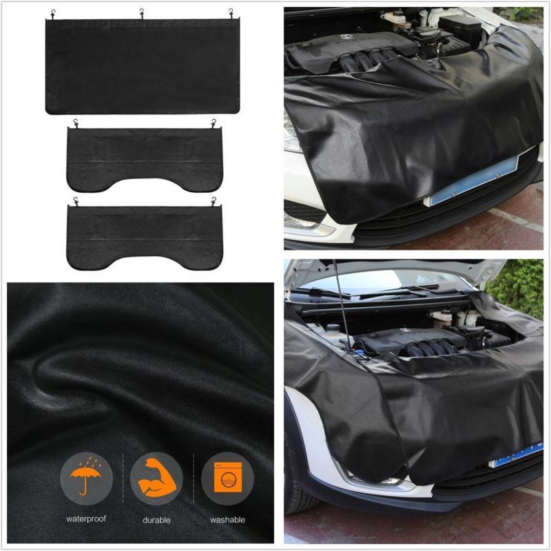 3PCS Car Fender Cover Set Paintwork Magnetic Wing Protection Bonnet Repair Tools
