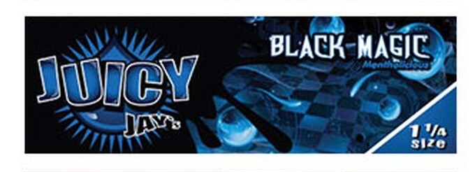 Juicy Jay Black Magic 1 1/4 Rolling Papers with Free USA Shipping
